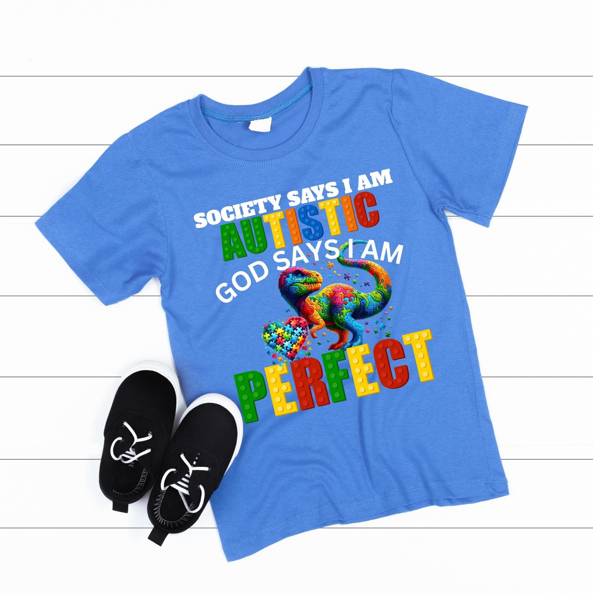 Autism Awareness Dinosaur Graphic (Digital Download)