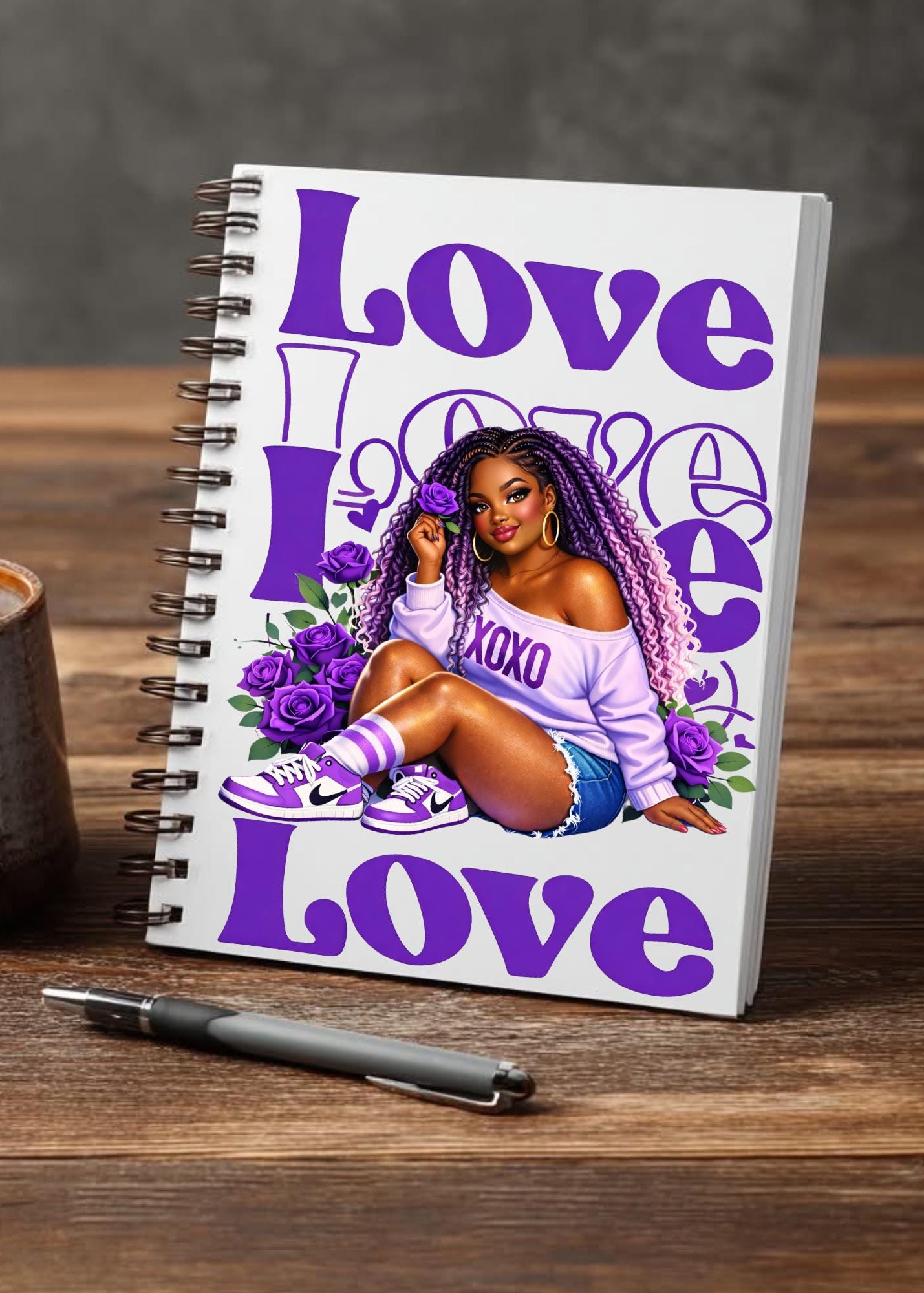 UV DTF Transfers Self Love, Valentine’s png, Motivational Women, Curvy Woman journal transfers, cup transfers, mug transfers, decals