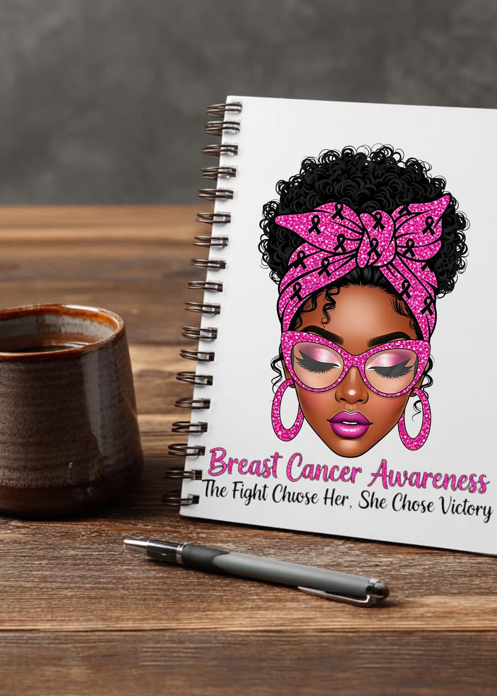 UV DTF Transfers Breast Cancer, Motivational Women, journal transfers, cup transfers, mug transfers, decals