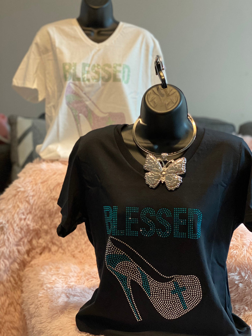Blessed Rhinestone Tee