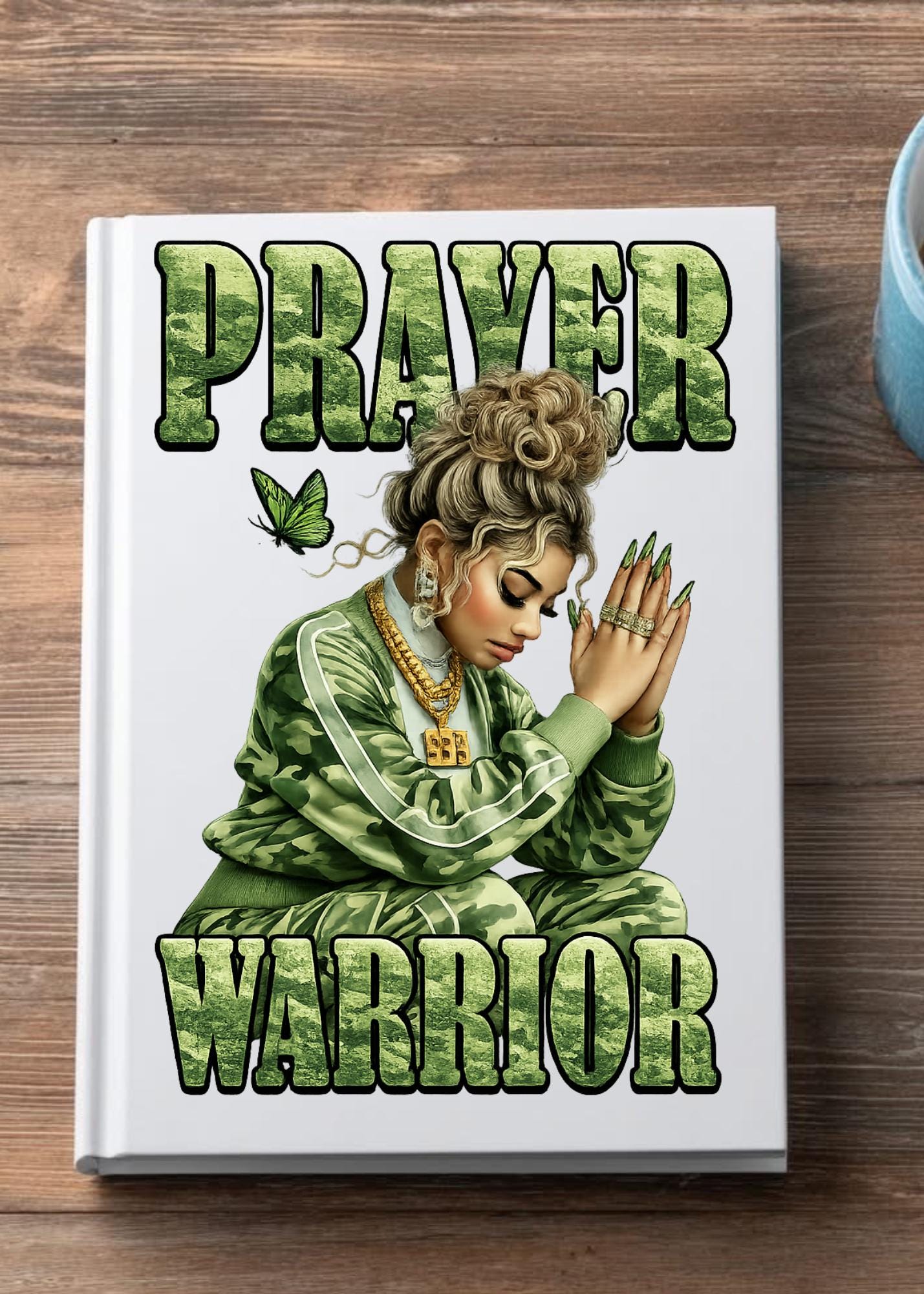 UV DTF Transfers Prayer Warrior, tumbler transfers, journal transfers, cup transfers, mug transfers, glasses and a lot more