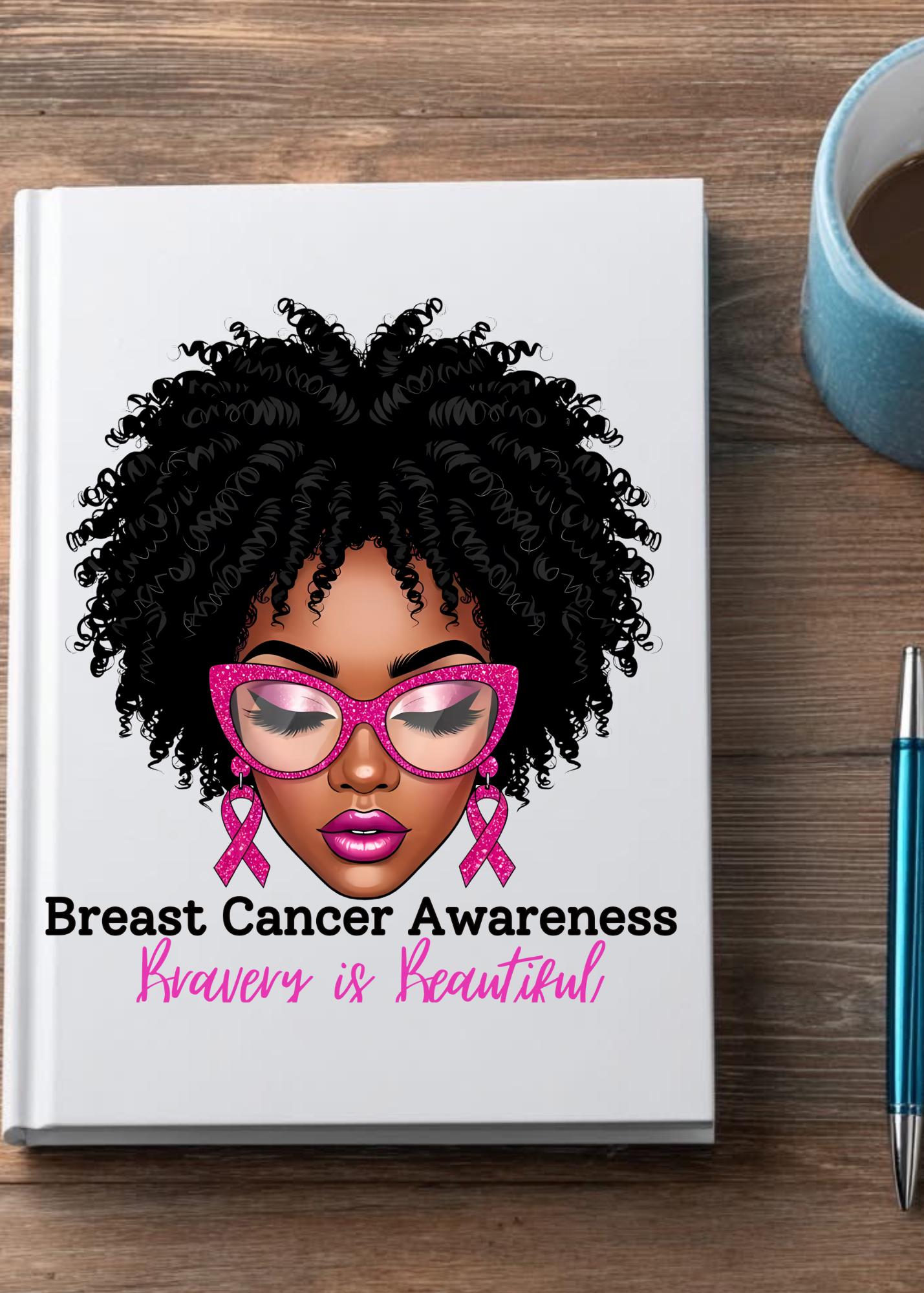 UV DTF Transfers Breast Cancer, Motivational Women, journal transfers, cup transfers, mug transfers, decals