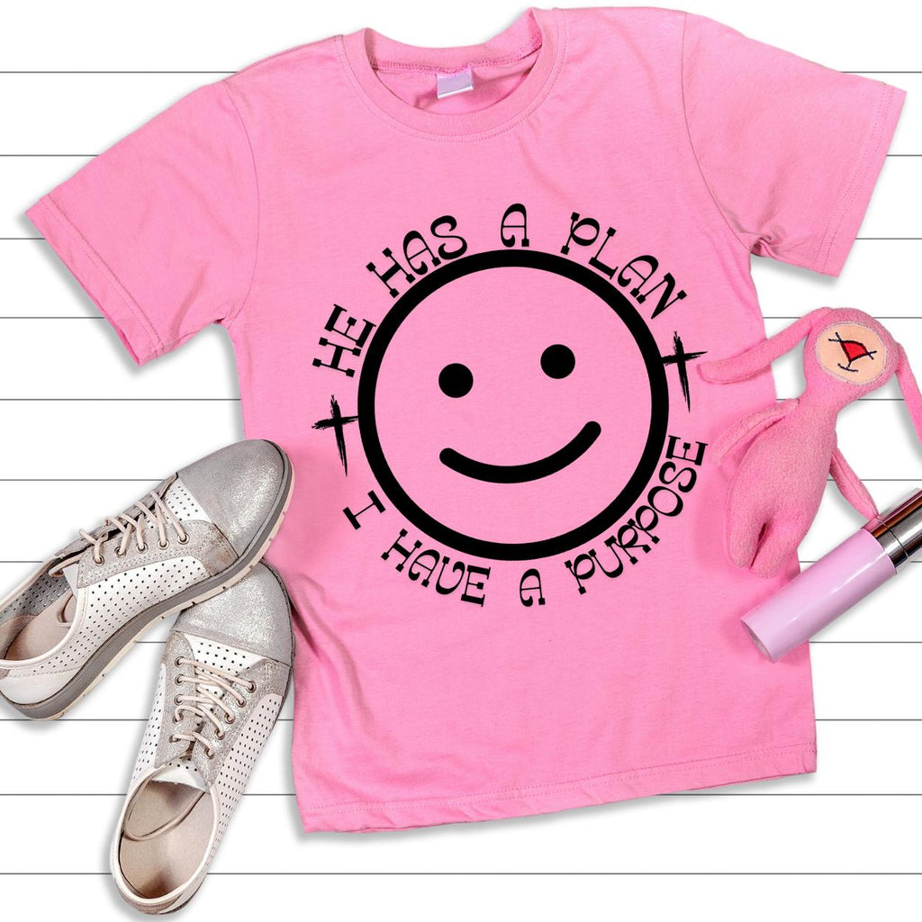 Christian PNG, Bundle Smiley png, He Has a Plan I Have a Purpose Jesus png, God png, Smiley Faith png, Christian Shirts png, Neon religious