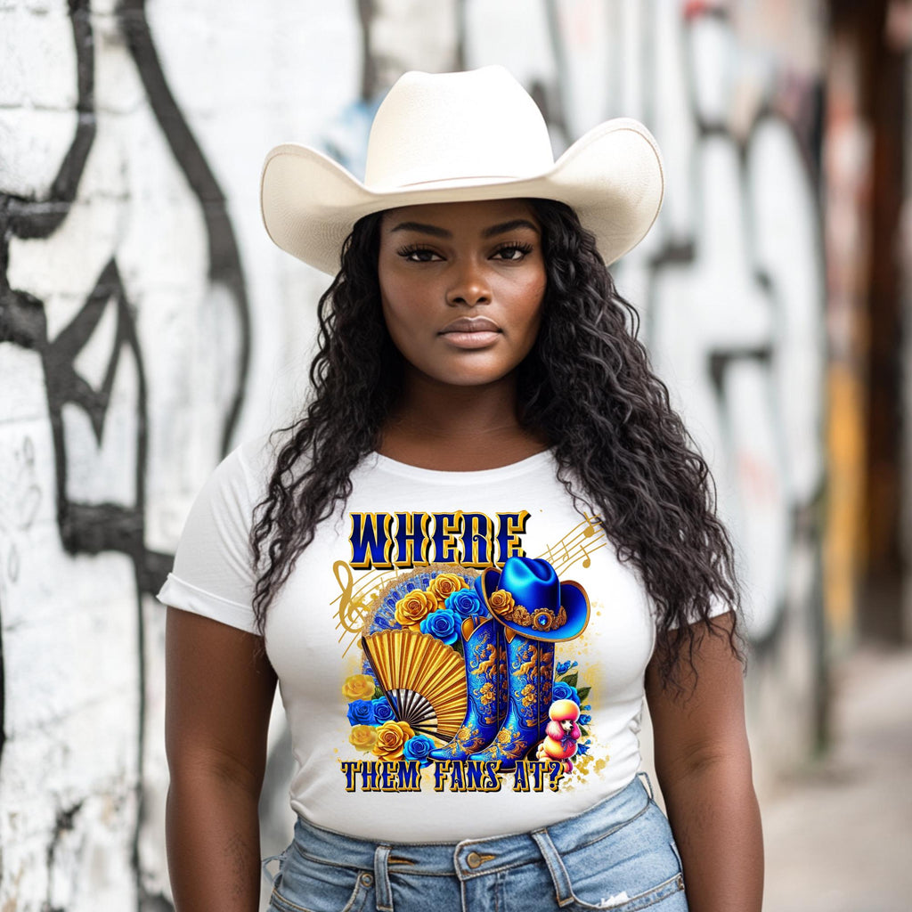 Blue and Gold Boots on the ground poodle