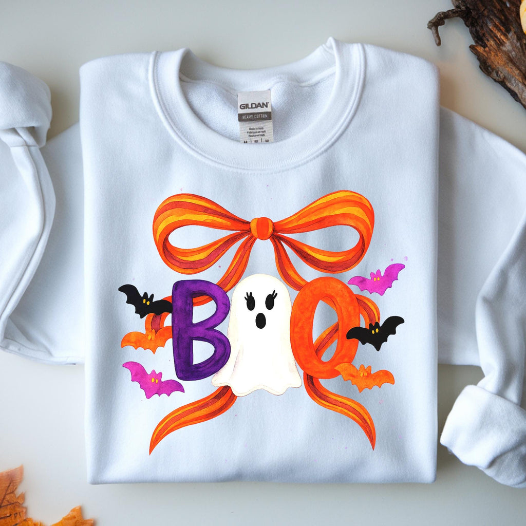 Boo Spooky Coquette Ghost Png, Halloween Vibes (Digital Download)