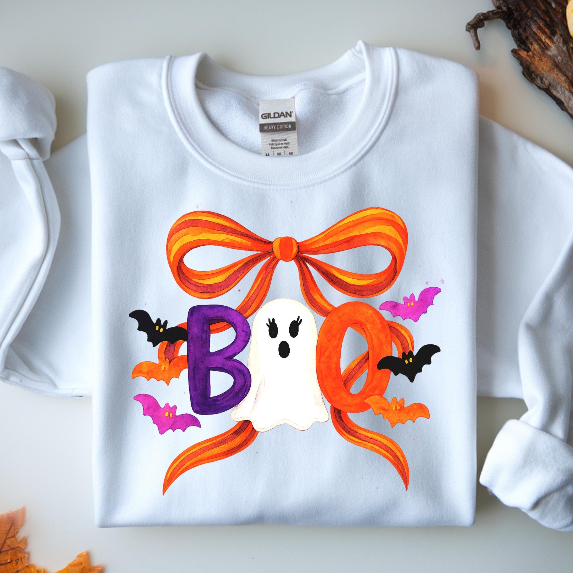 Boo Spooky Coquette Ghost Png, Halloween Vibes (Digital Download)