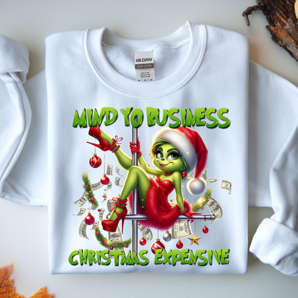 Mind Yo Business Grinch Bundle Png, Christmas is Expensive png, Grinch bundle, Pole Dancing Grinch png, Dancing Grinch PNG