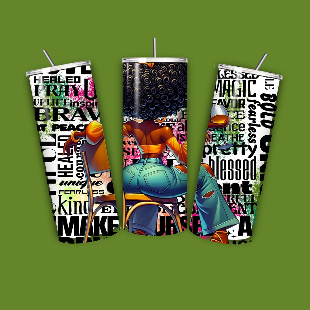 motivational Queen png, motivational png, motivational african american woman png, motivational graffti words png 7