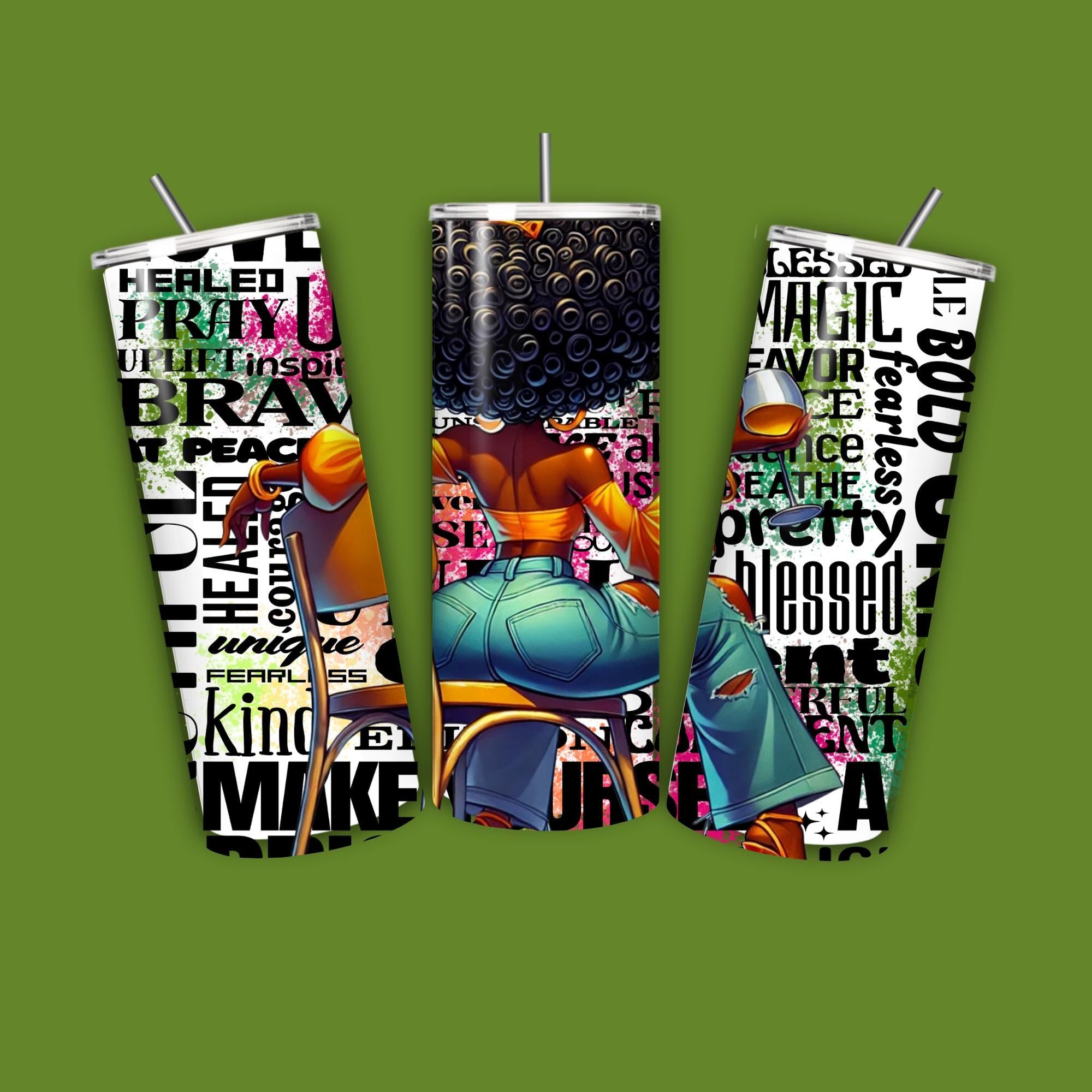 motivational Queen png, motivational png, motivational african american woman png, motivational graffti words png 7