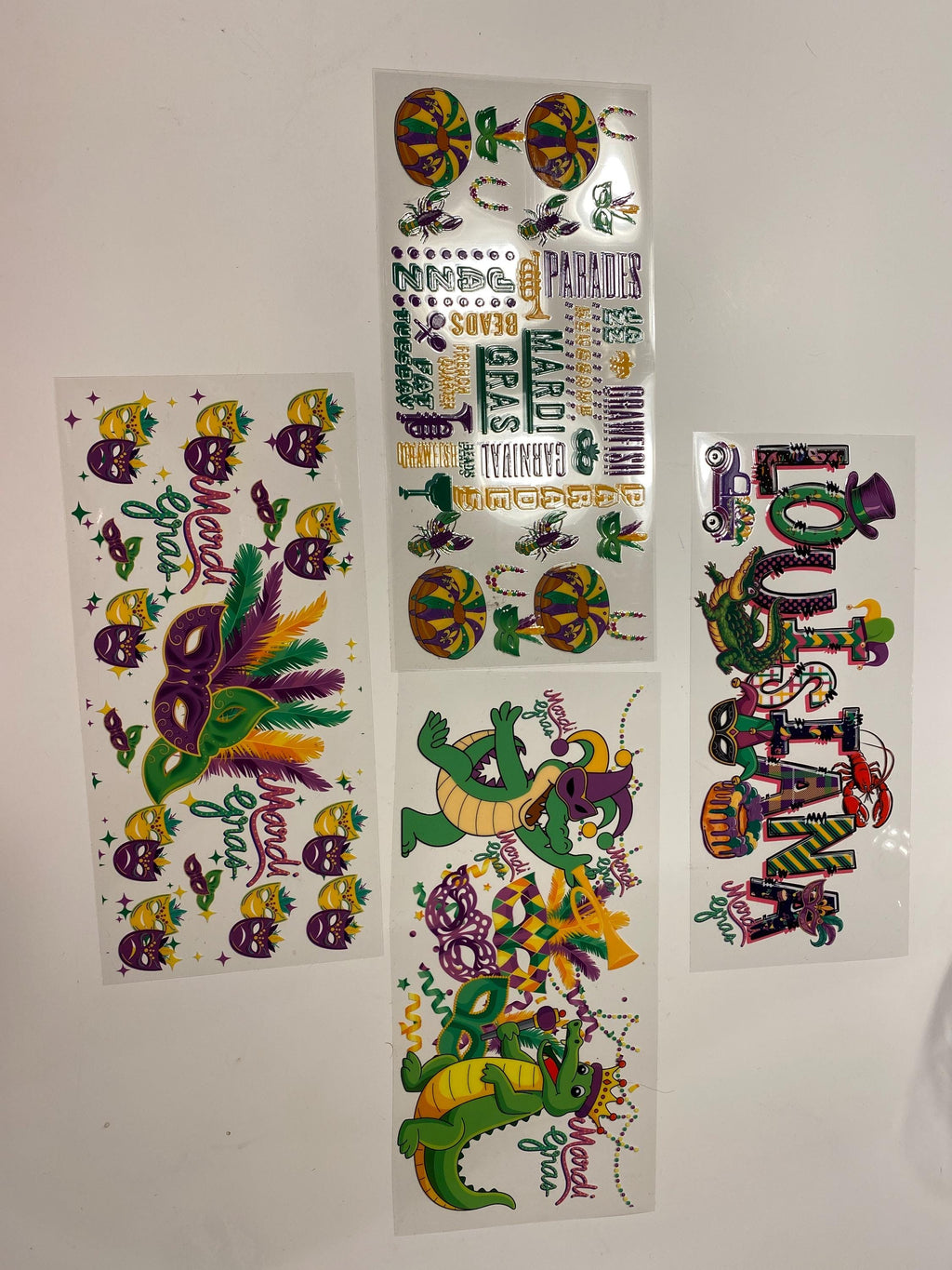 UV DTF Mardi Gras Bundle  cup wraps glass tumblers