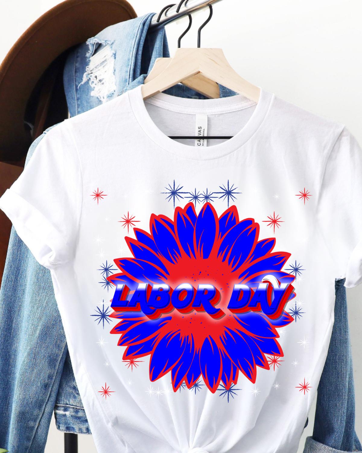 Happy Labor Day American Flag Sunflower PNG, USA Flag PNG,4th of July, Patriotic Design, Labor Day Png,Sublimation Design, Digital Download