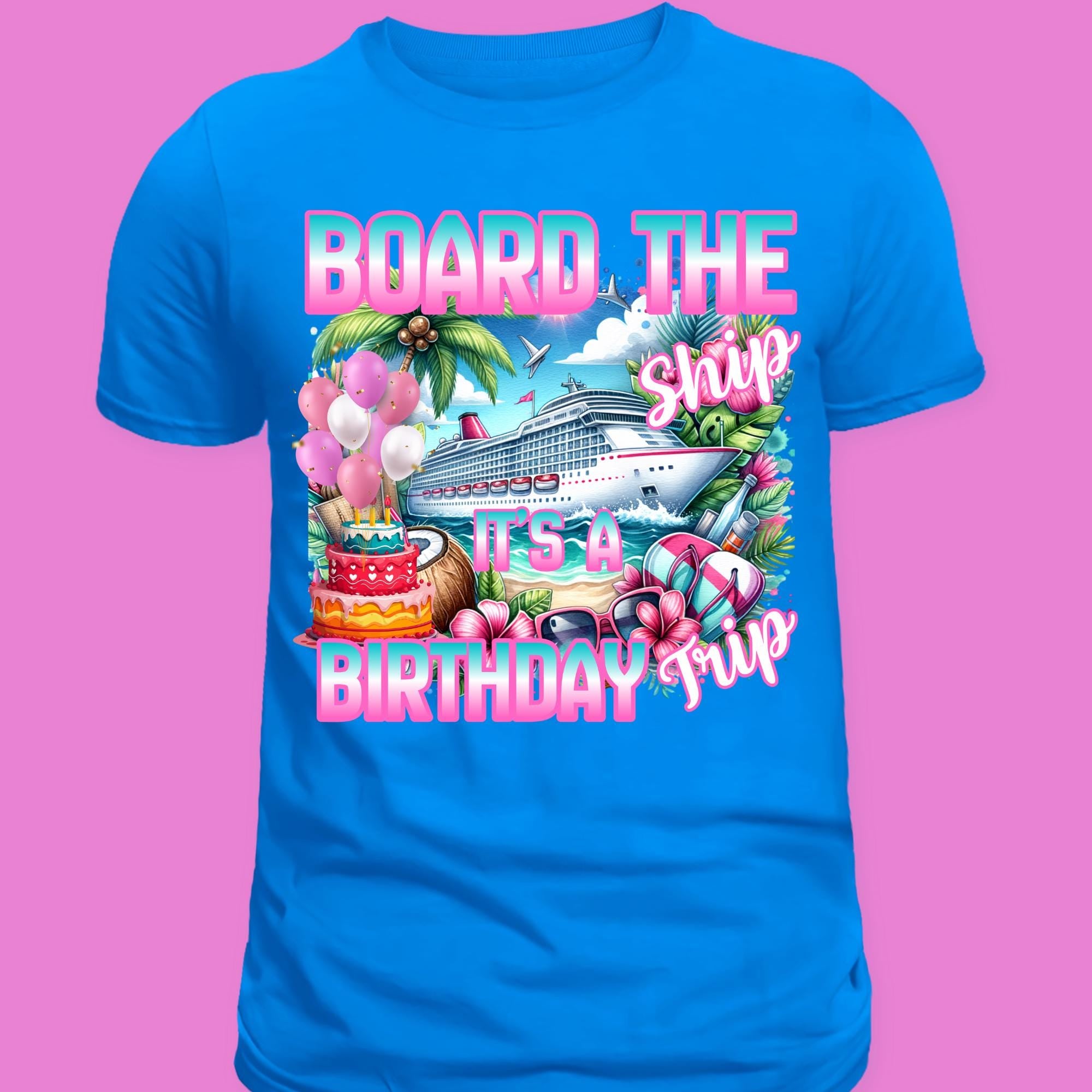 Birthday Cruise PNG, Graffiti Style (Digital Download)