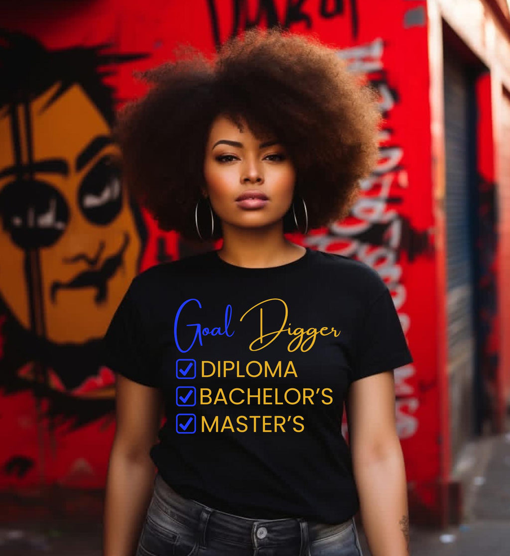Goal Digger PNG, Graduation Degrees, Graffiti Art (Digital Download)