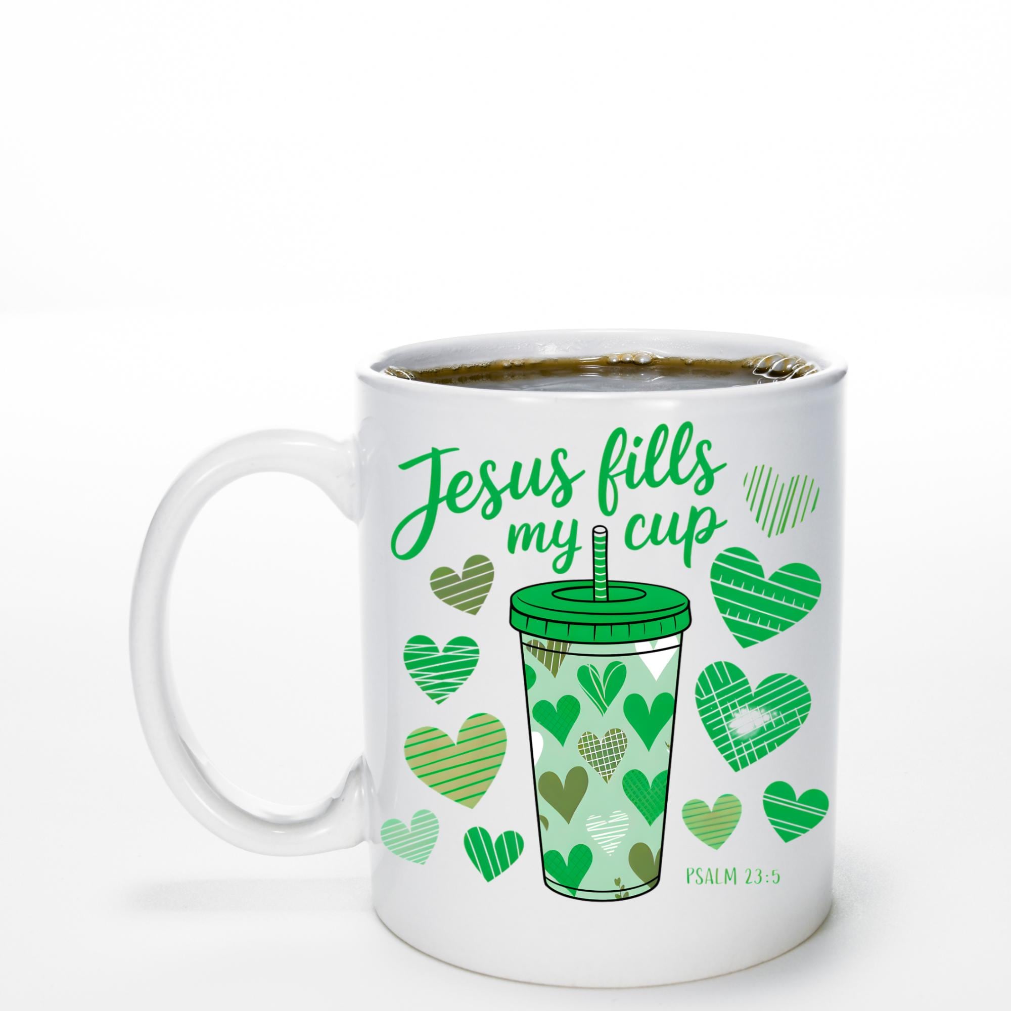Jesus Fills My Cup Bundle, hearts colors are pink, purple, , green, blue,  orange.  motivational, Christian, spiritual PNG