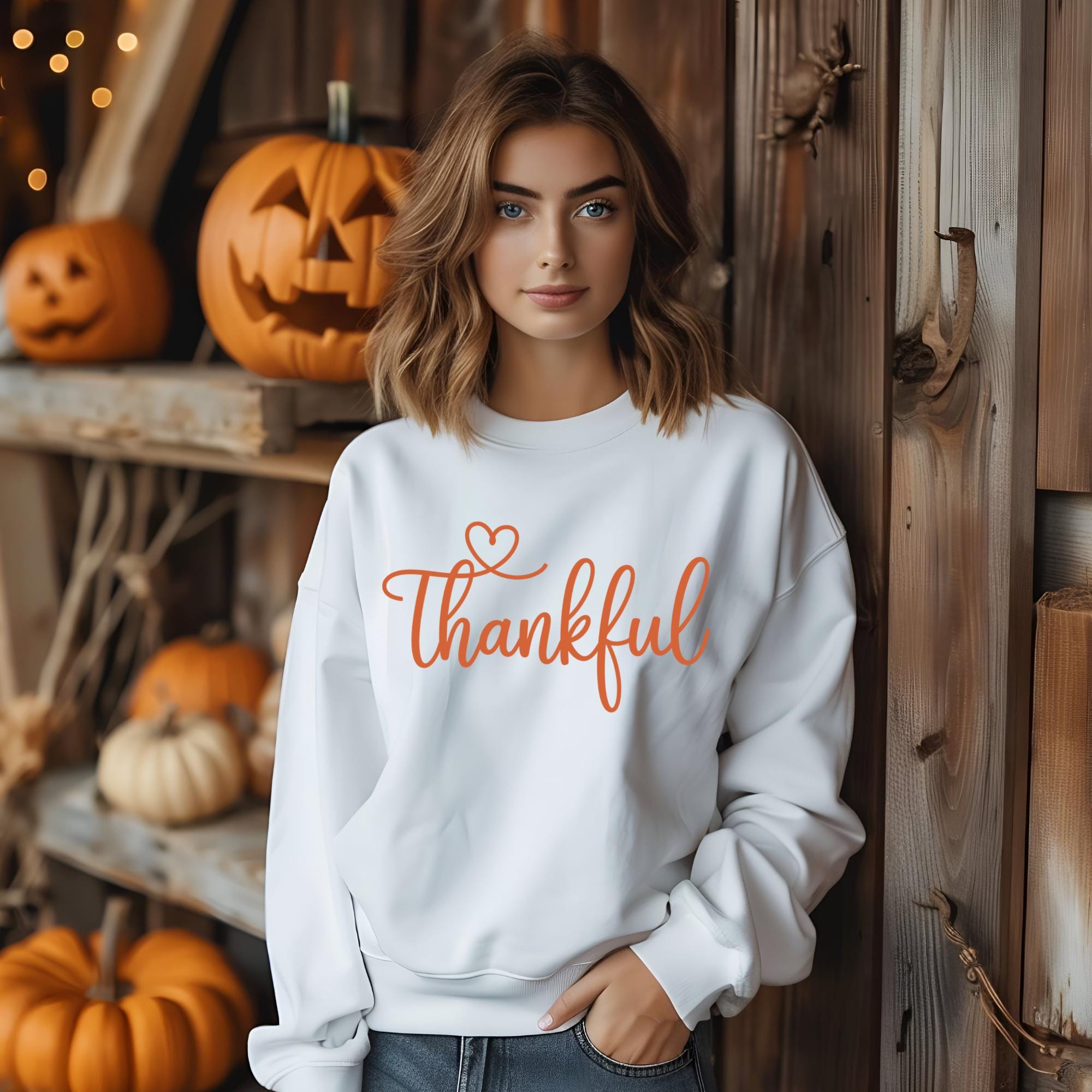 Thankful Thanksgiving PNG Bundle, Fall Colors (Digital Download)