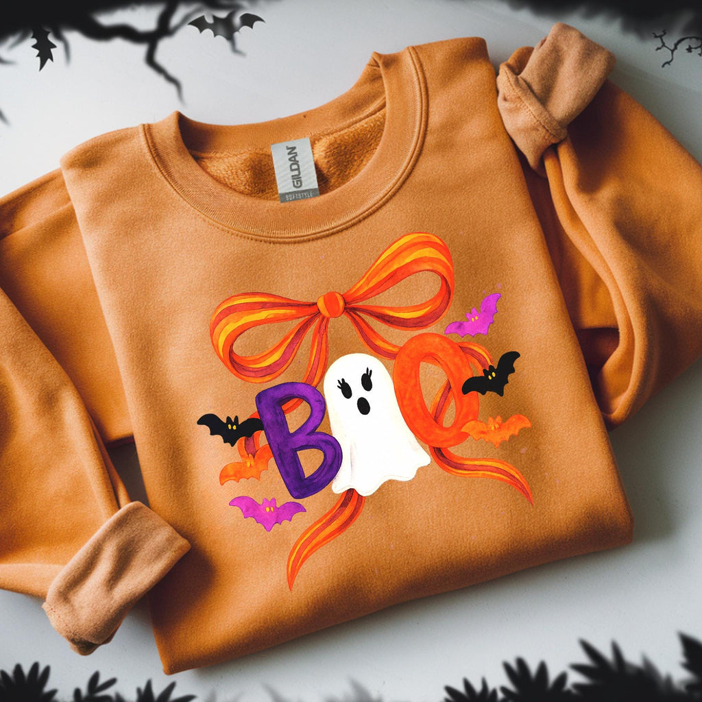 Boo Spooky Coquette Ghost Png, Halloween Vibes (Digital Download)