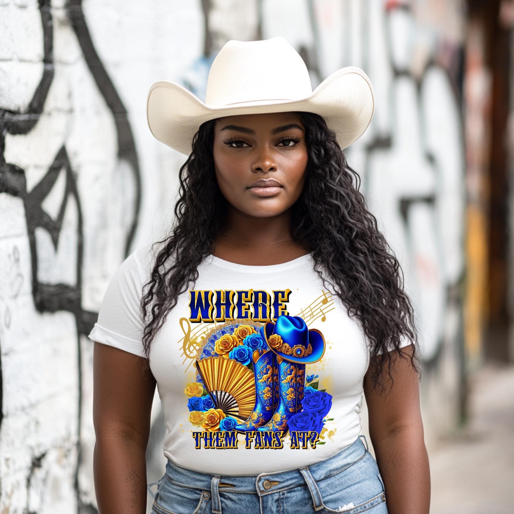 Blue and Gold Boots on the ground no poodle