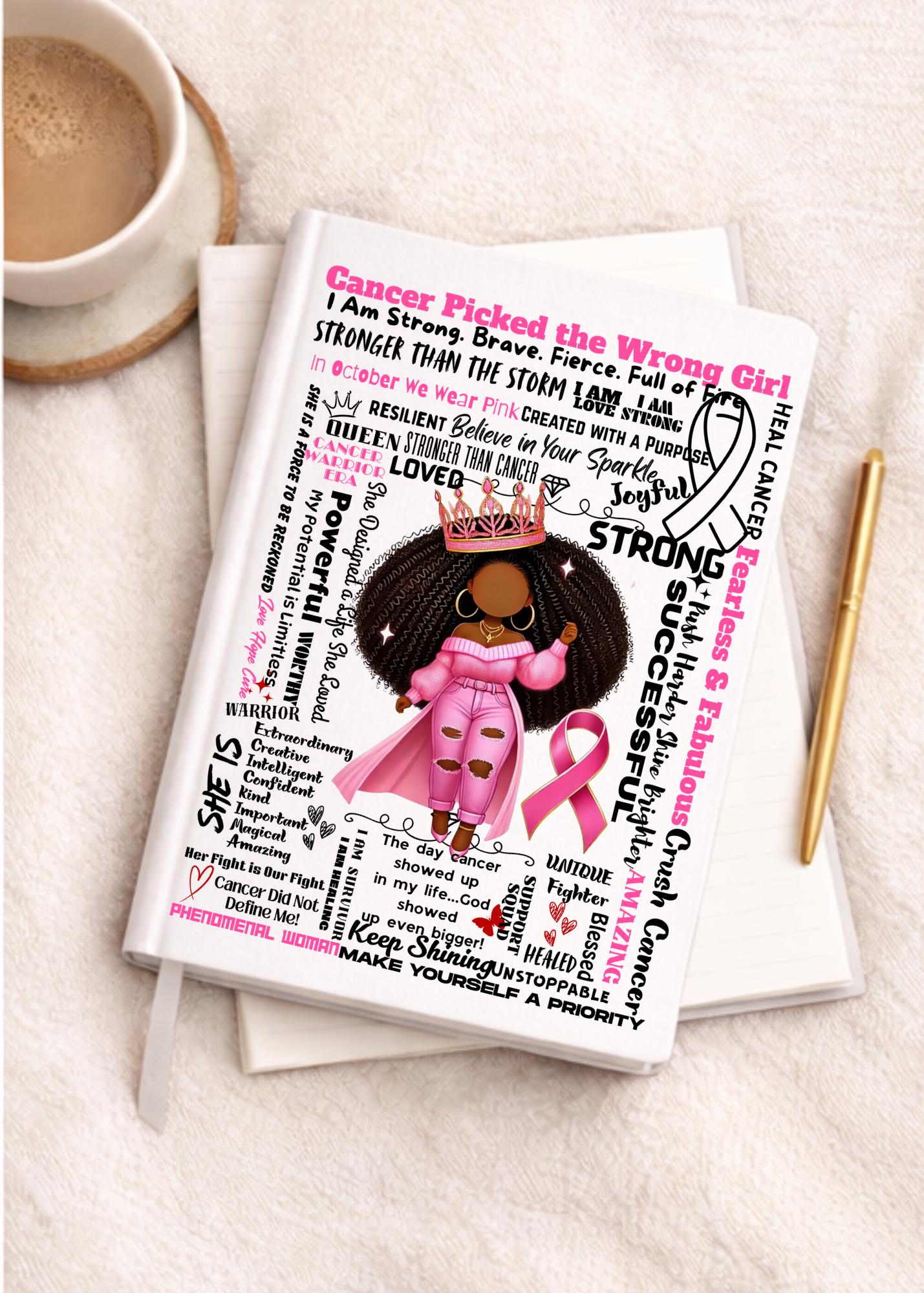UV DTF Transfers Breast Cancer, Motivational Women, journal transfers, cup transfers, mug transfers, decals