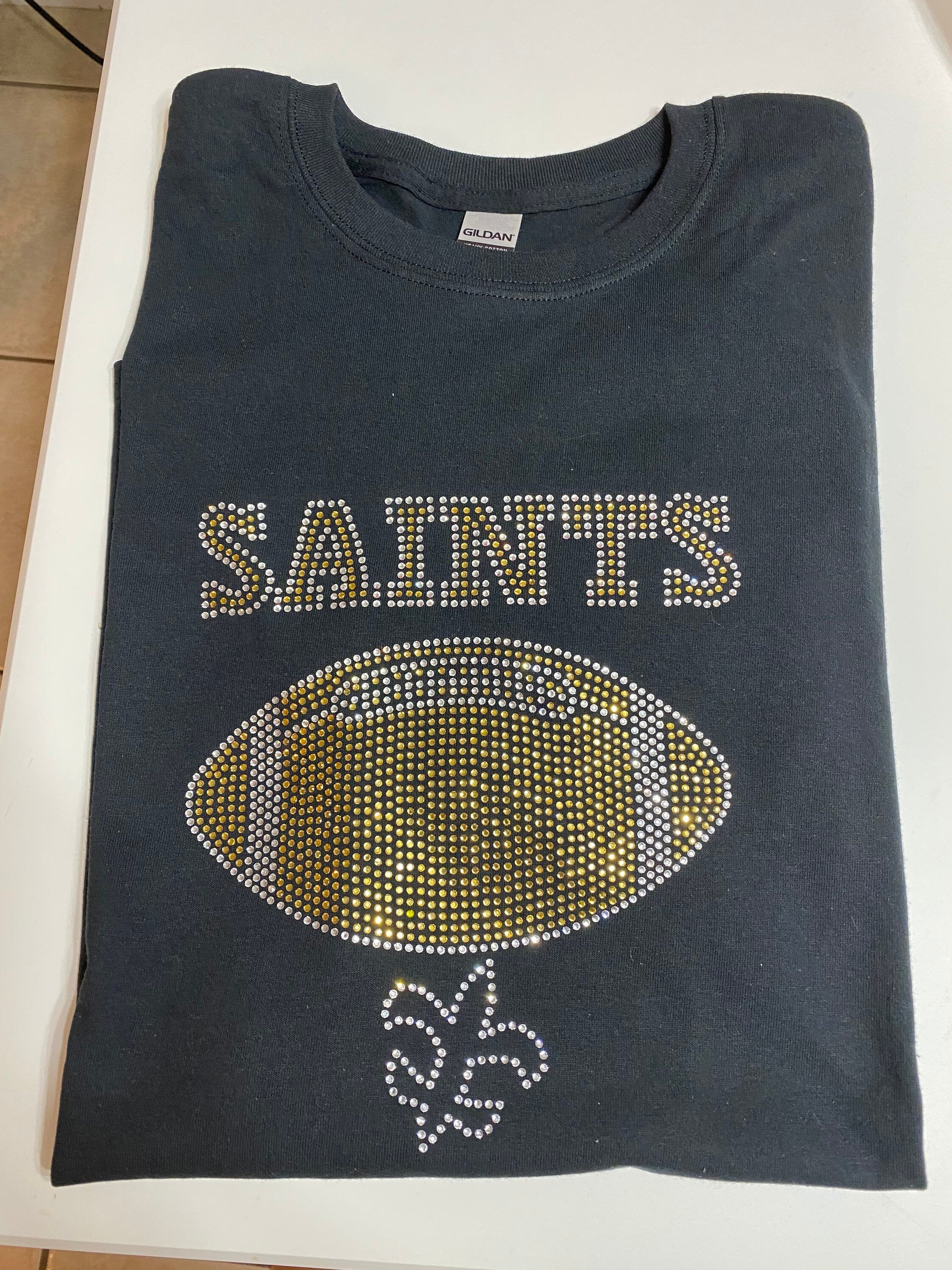 Saints rhinestone shirt