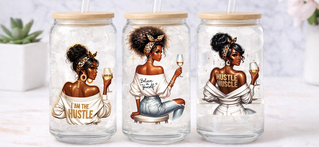 UV DTF Transfers Motivational Women, Blush tumbler transfers, journal transfers, cup transfers, mug transfers, glasses and a lot more
