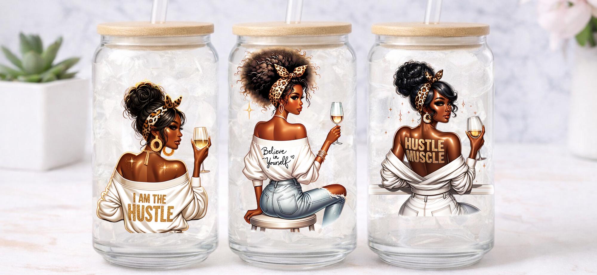 UV DTF Transfers Motivational Women, Blush tumbler transfers, journal transfers, cup transfers, mug transfers, glasses and a lot more