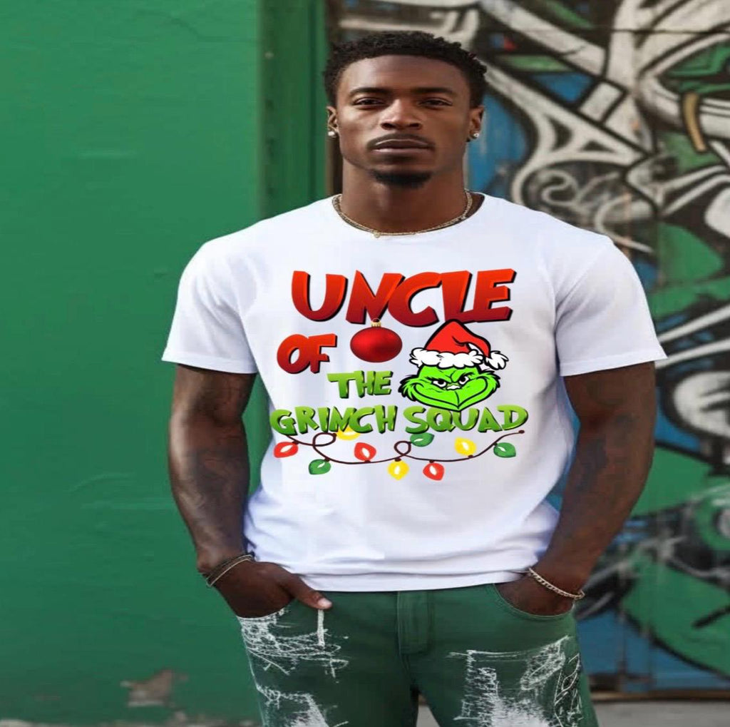 Green man DTF Transfer, Christmas DTF, Grinch Squad DTF Print