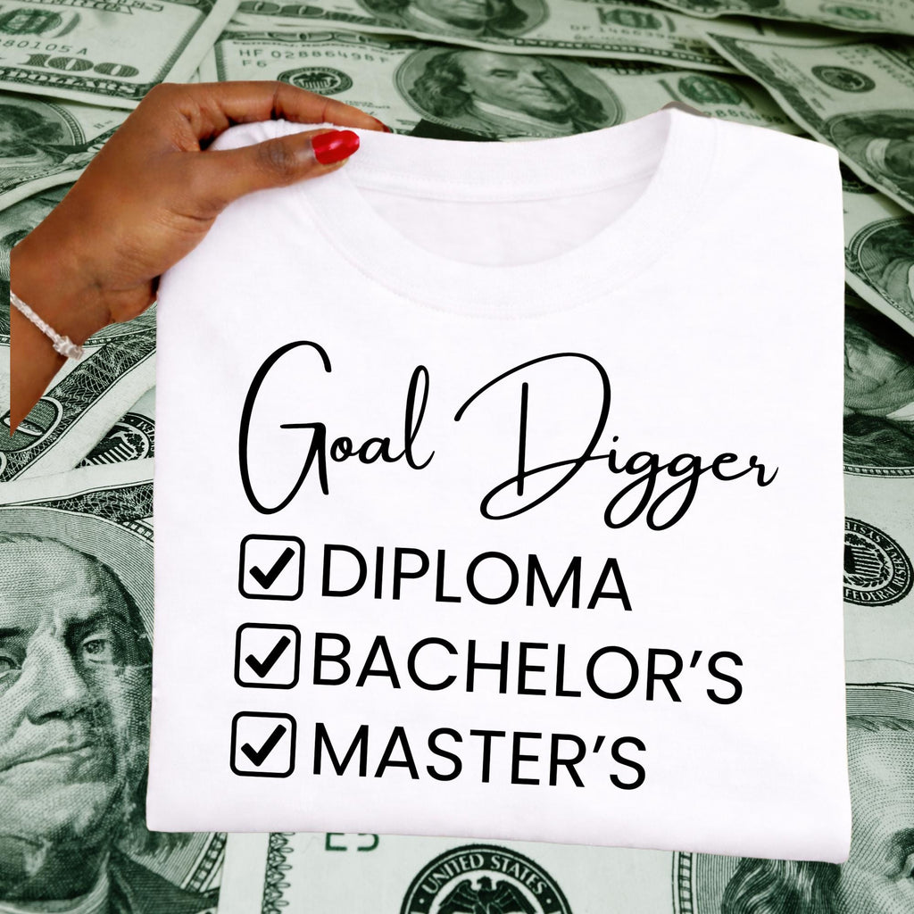 Goal Digger PNG, Graduation Degrees, Graffiti Art (Digital Download)