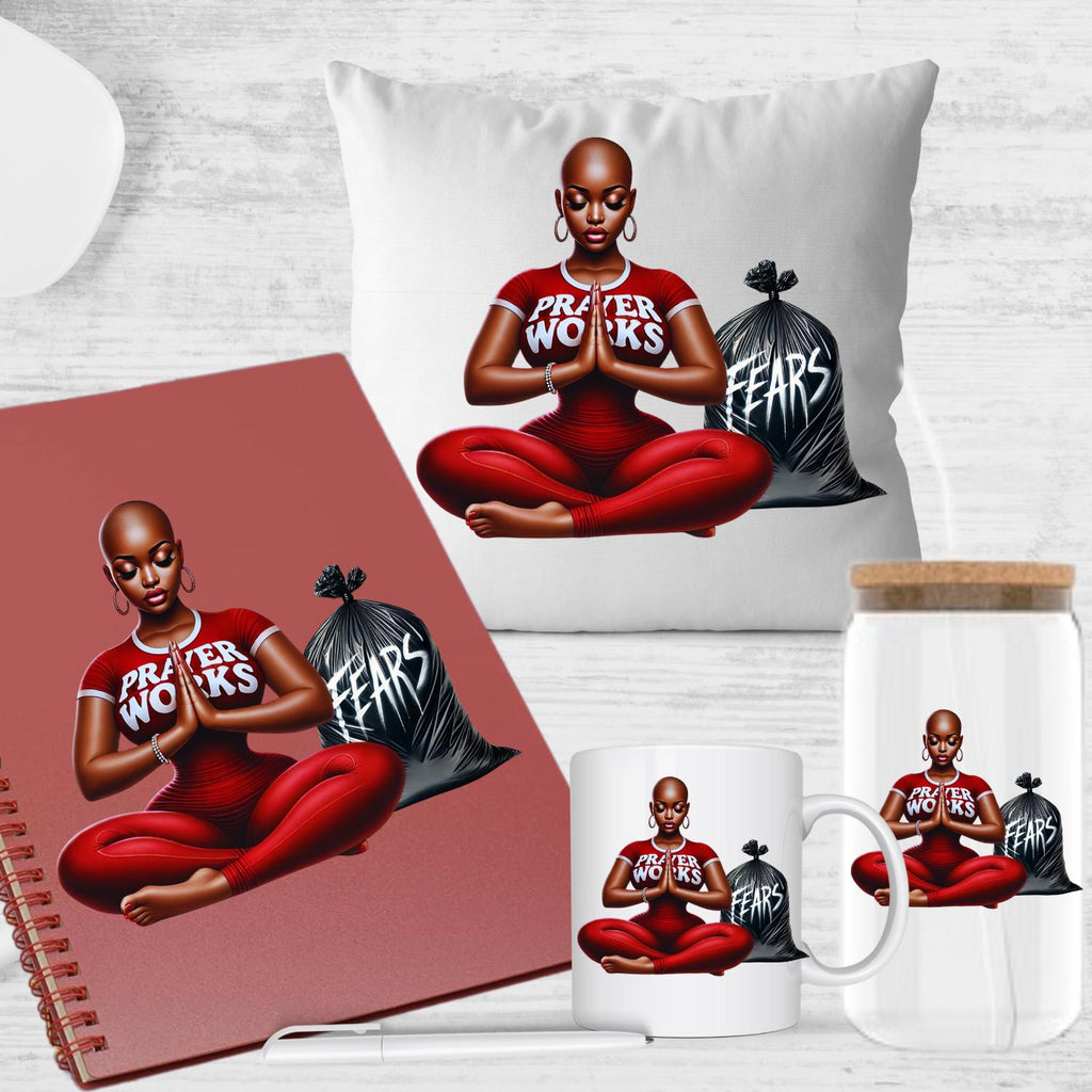 PRAYER Works, GOD, spiritual, prayer, pray over everything, worries, fears, insecurities, depression, pain, african american , bald head PNG