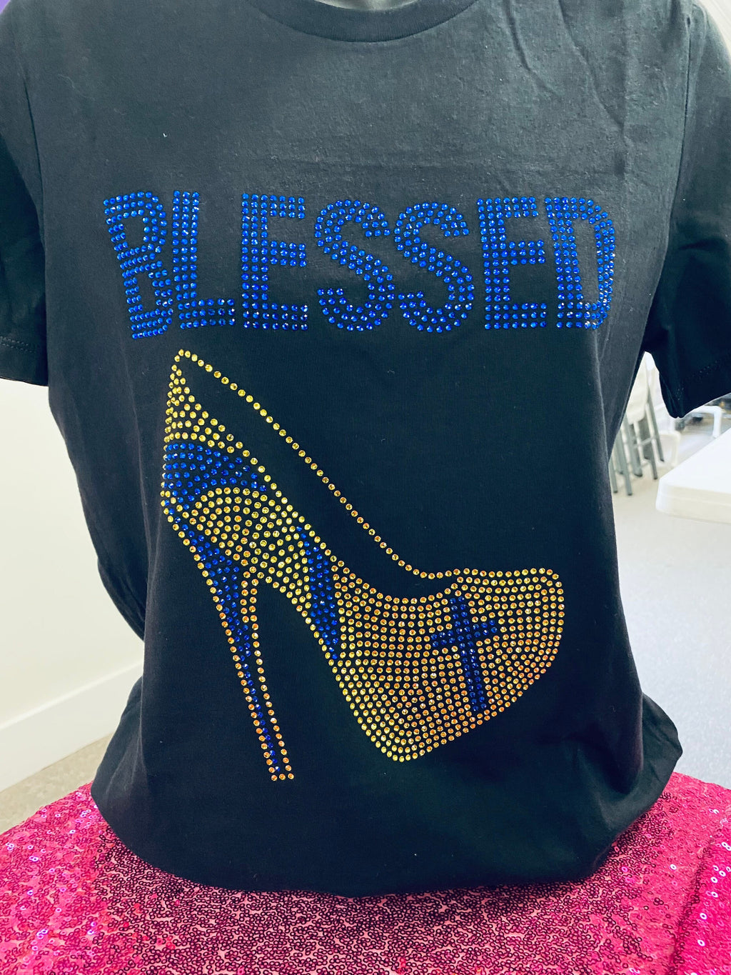 Blessed Rhinestone Tee