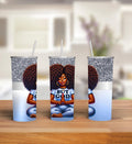 But God blue and silver tumbler design PNG for 20 oz straight tumbler