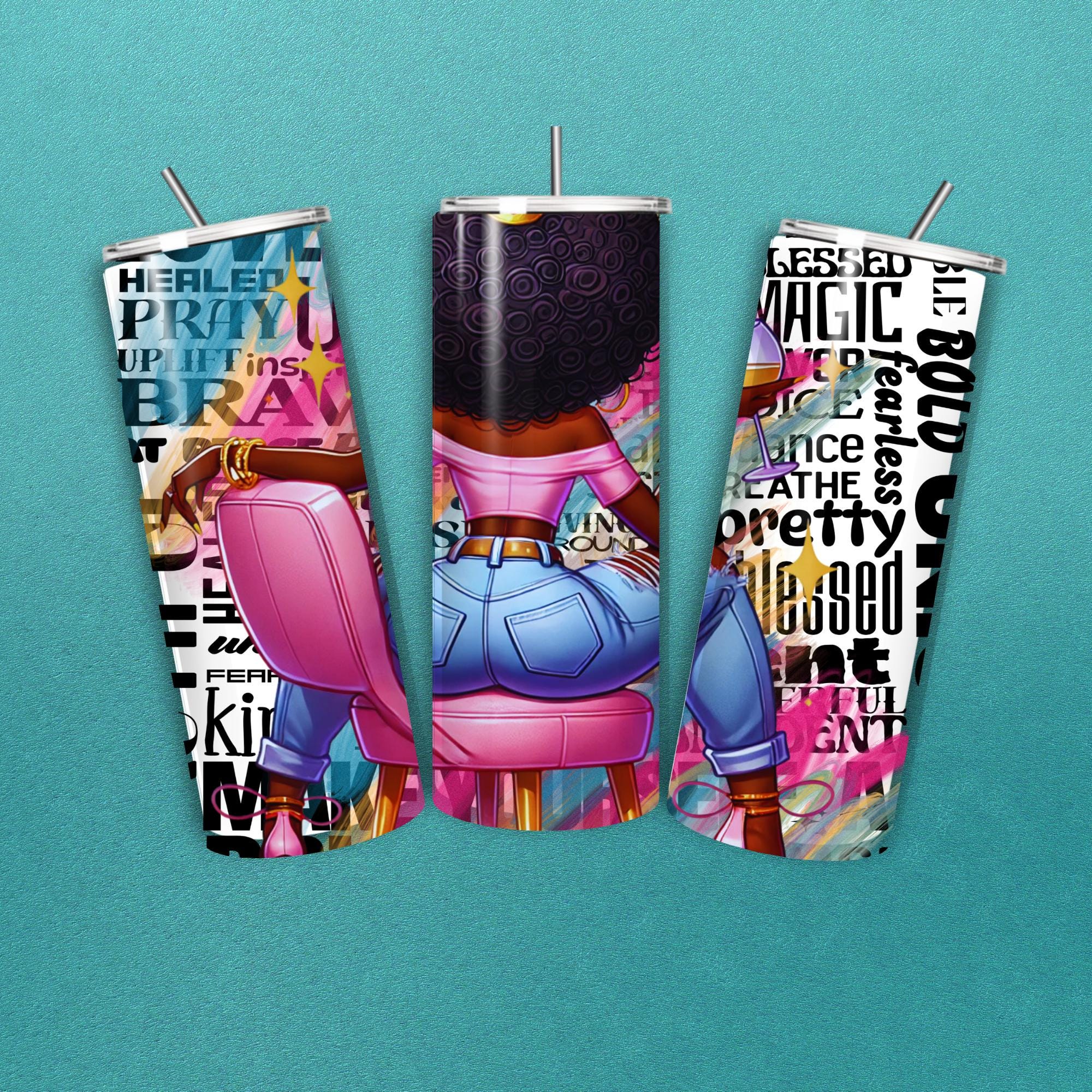 Motivational Queen PNG, African American Woman, Graffiti Art (Digital Download)
