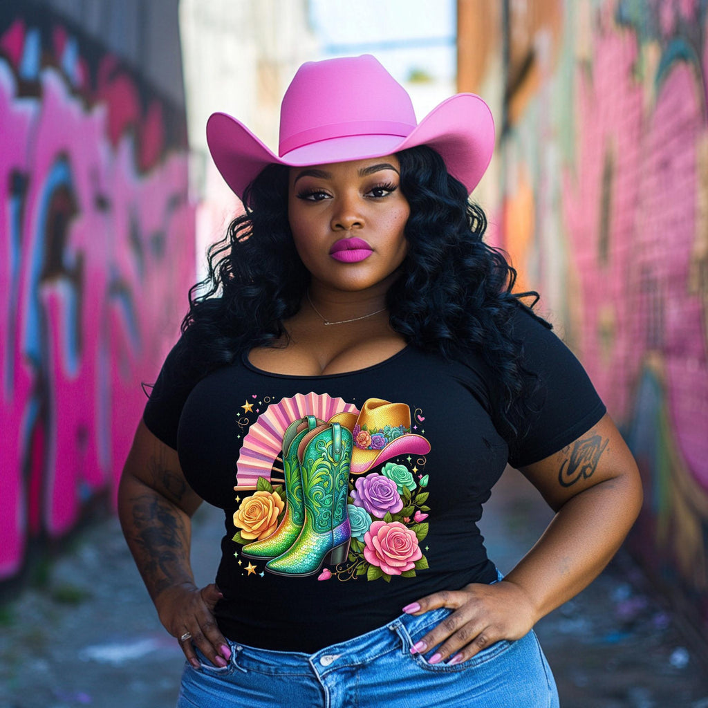 Green and Yellow Pastel  Easter boots on the ground