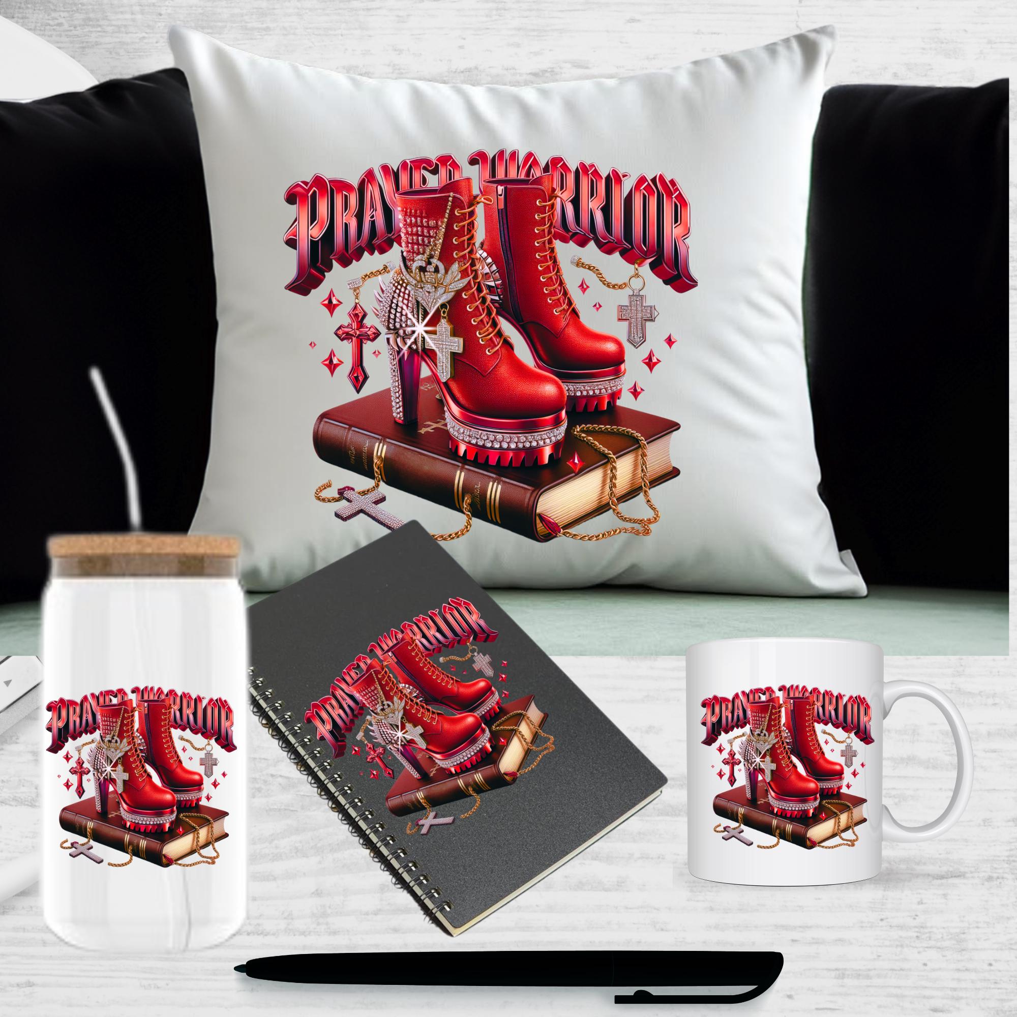 PNG Digital RED Prayer Warrior, Bible, heels, spiritual, prayer, holy bible, standing on His word