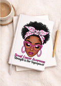 UV DTF Transfers Breast Cancer, Motivational Women, journal transfers, cup transfers, mug transfers, decals